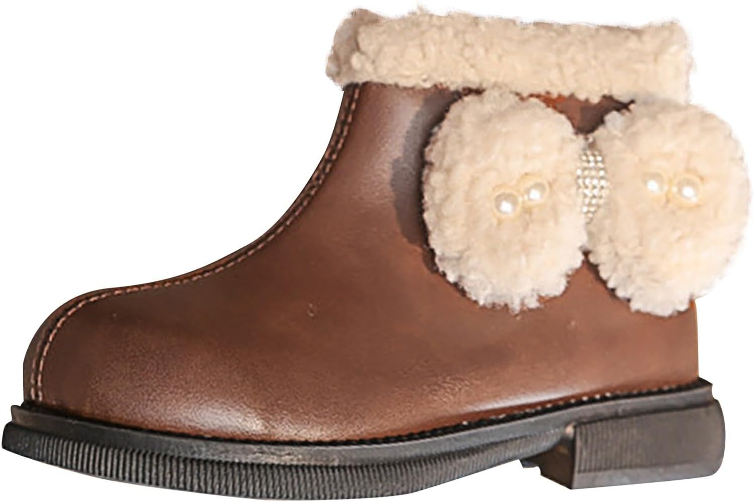 Детские плюшевые ботильоны на низком каблуке с милым бантом, для холодной погоды, боевые/снежные ботинки, удобные кожаные короткие ботинки с противоскользящей подошвой Generic, Brown
Детские плюшевые ботильоны на низком каблуке с милым бантом, для холодной погоды, боевые/снежные ботинки, удобные кожаные короткие ботинки с противоскользящей подошвой Generic, Brown