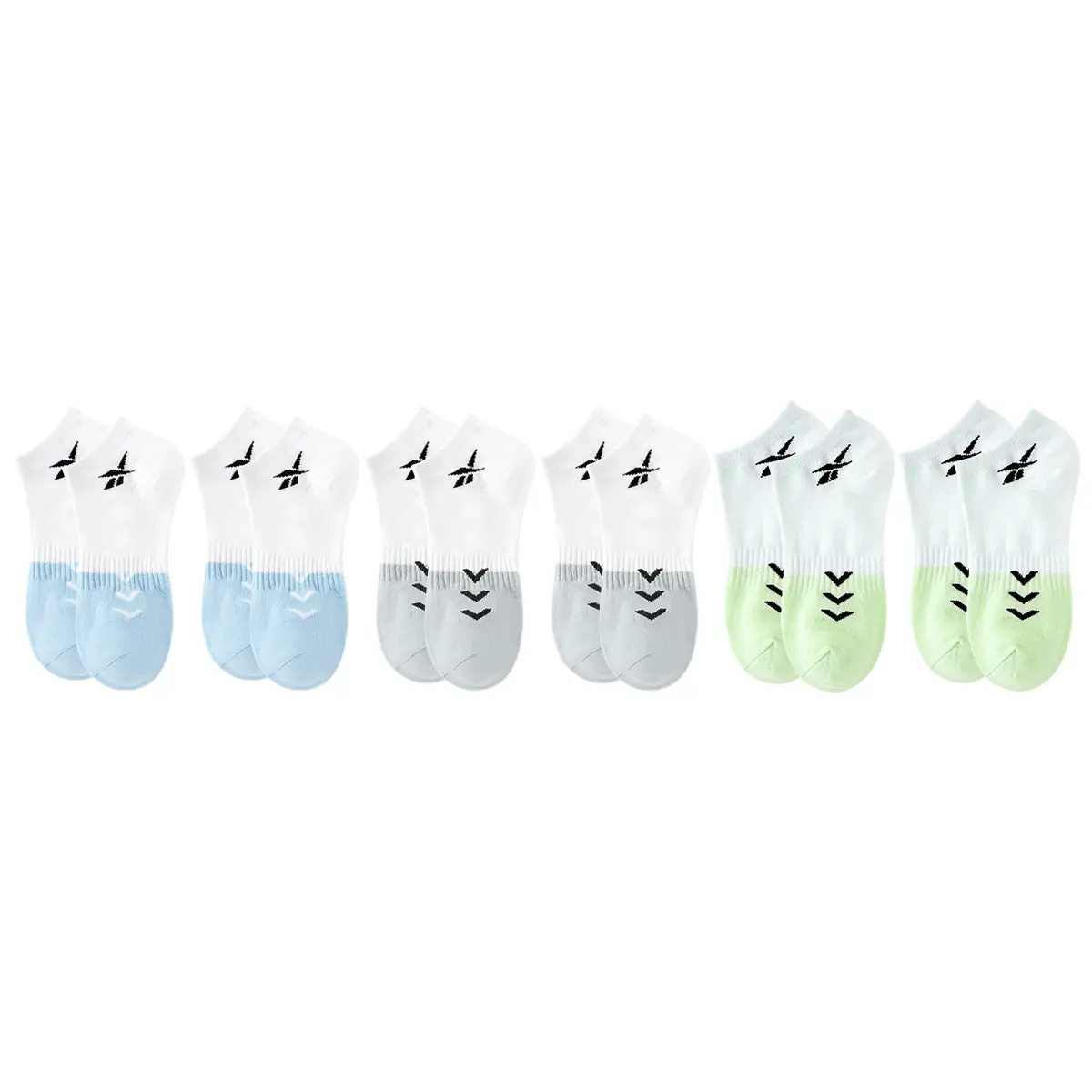 Носочки No Show для женщин, 2 пары Reebok, синий/серый/зеленый
Носочки No Show для женщин, 2 пары Reebok, синий/серый/зеленый