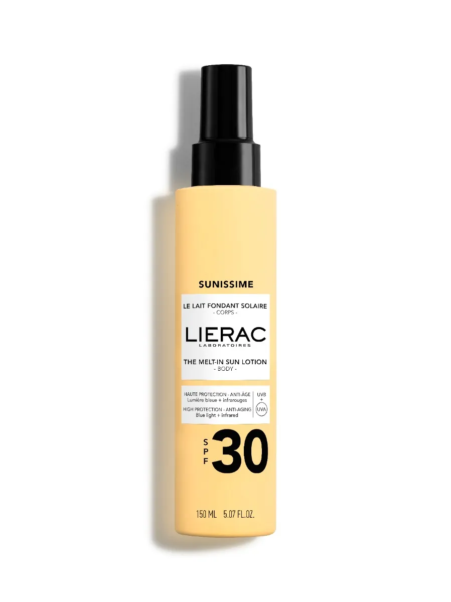 Lierac Sunissime Защитное солнечное молочко для тела Spf 30 150 мл Защита от солнца против UVA UVB IR и синего света