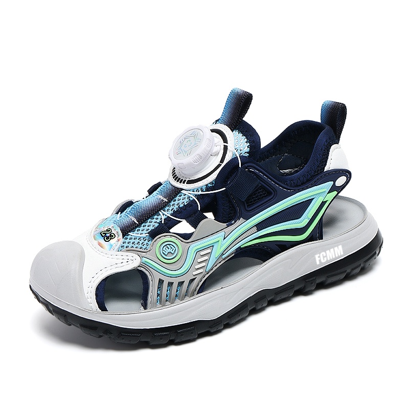 Противоскользящая и дышащая повседневная обувь для детей FCMM, серый/синий 
Противоскользящая и дышащая повседневная обувь для детей FCMM, серый/синий