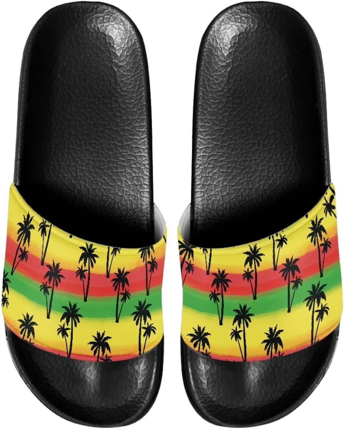 Женские и мужские модные шлепанцы Binienty, нескользящие летние тапочки для ванной, дома, бассейна и пляжа, Rainbow Stripes Palm
Женские и мужские модные шлепанцы Binienty, нескользящие летние тапочки для ванной, дома, бассейна и пляжа, Rainbow Stripes Palm