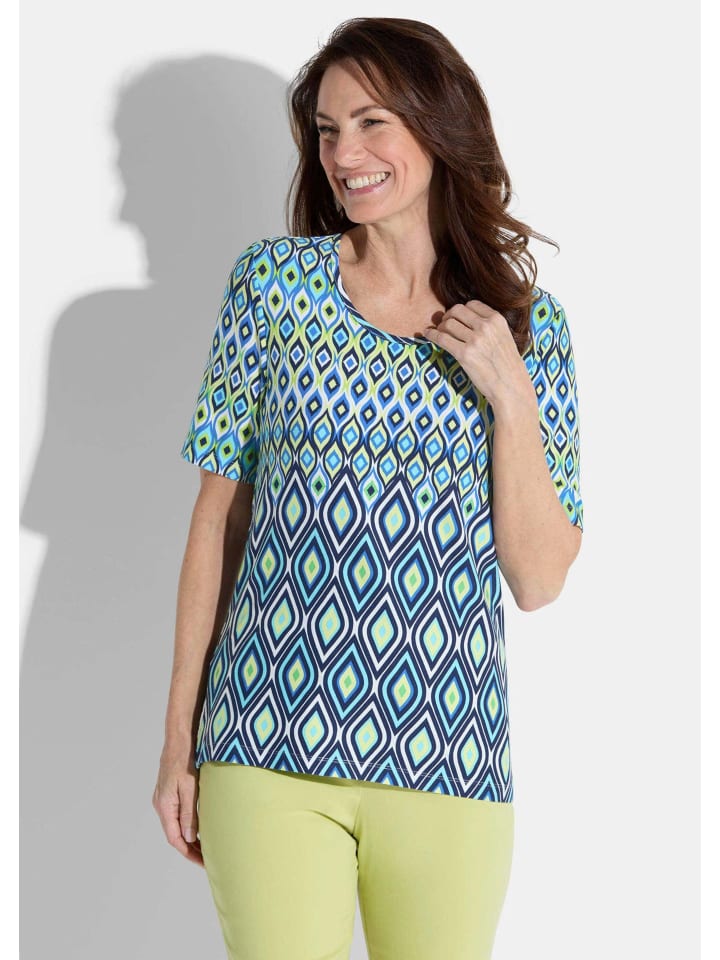 Рубашка синего / светло-зеленого / белого цвета / с узором GOLDNER
Рубашка синего / светло-зеленого / белого цвета / с узором GOLDNER