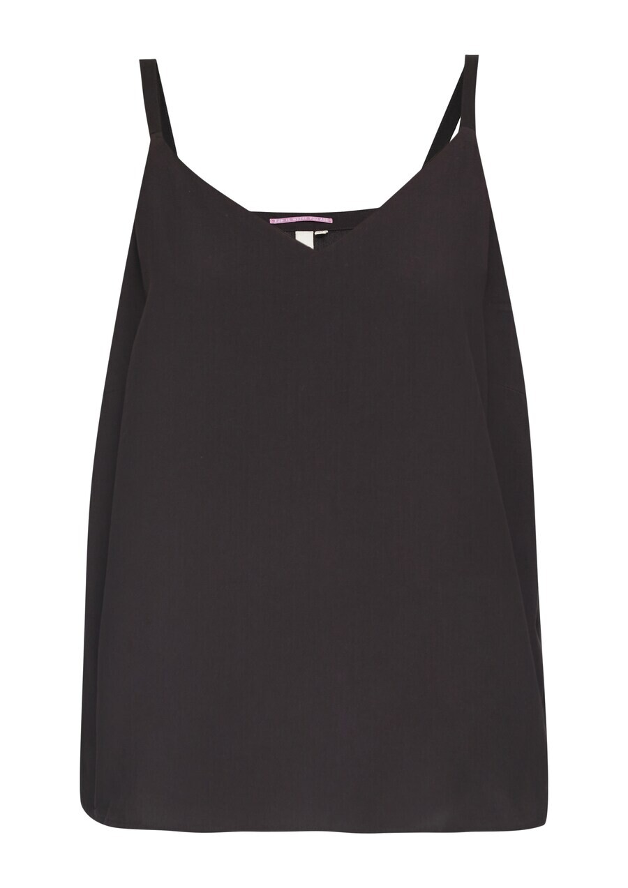 Топ на тонких бретельках QS Top, черный
Топ на тонких бретельках QS Top, черный