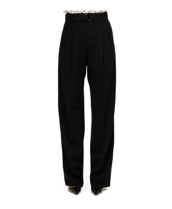 Черные струящиеся брюки из кади Max Mara Studio, черный
Черные струящиеся брюки из кади Max Mara Studio, черный