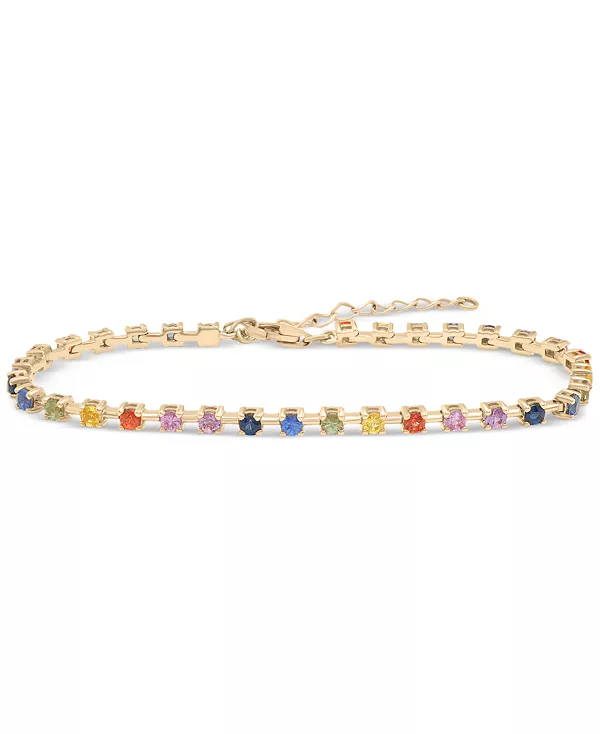 Браслет с выращенными в лаборатории разноцветными сапфирами (2-1/8 карата) из 14-каратного золота на стерлинговом серебре Macy'S, multi
Браслет с выращенными в лаборатории разноцветными сапфирами (2-1/8 карата) из 14-каратного золота на стерлинговом серебре Macy'S, multi