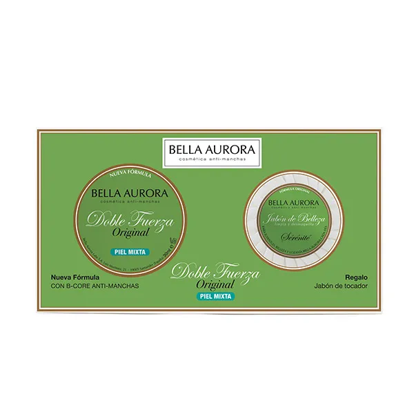 Смешанная кожа + Мыло Doble Fuerza Bella Aurora, 2 UD
Смешанная кожа + Мыло Doble Fuerza Bella Aurora, 2 UD
