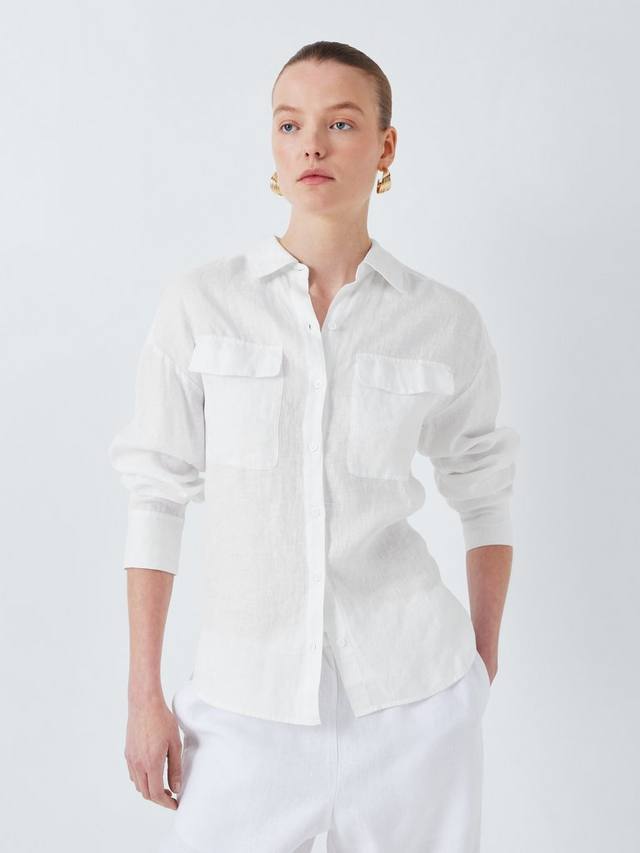 Льняная рубашка с карманом John Lewis, Ecru
Льняная рубашка с карманом John Lewis, Ecru