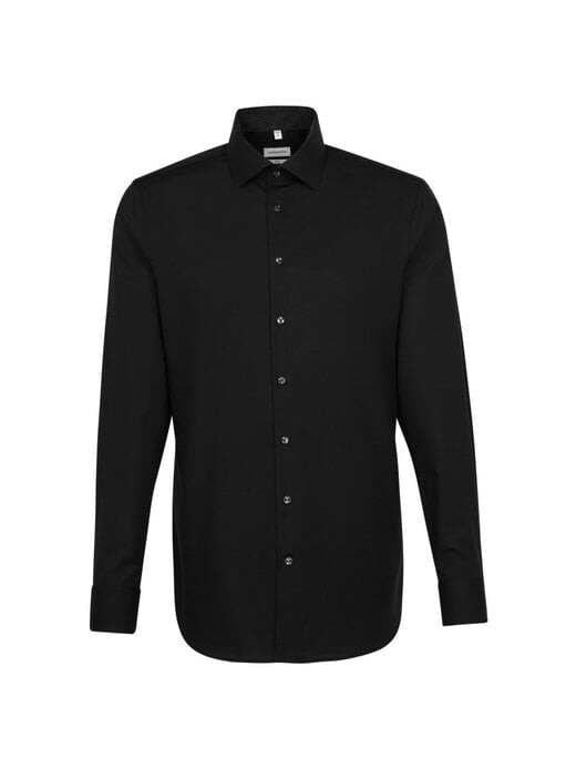 Деловая рубашка узкого кроя с удлиненным рукавом Seidensticker, черный
Деловая рубашка узкого кроя с удлиненным рукавом Seidensticker, черный