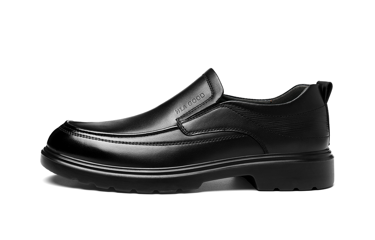 Мужские туфли HLA черные на низком каблуке
Мужские туфли HLA черные на низком каблуке