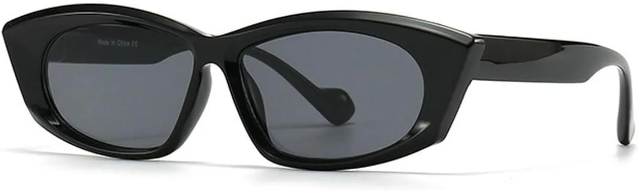 Симпатичные прямоугольные солнцезащитные очки для женщин в стиле ретро с защитой от УФ-излучения UV400, модные солнцезащитные очки для мужчин Melrose, Black
Симпатичные прямоугольные солнцезащитные очки для женщин в стиле ретро с защитой от УФ-излучения UV400, модные солнцезащитные очки для мужчин Melrose, Black