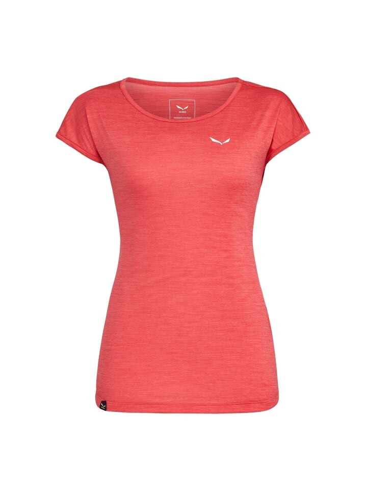 Функциональная рубашка Salewa T-Shirt Rundhals PUEZ, красный 
Функциональная рубашка Salewa T-Shirt Rundhals PUEZ, красный