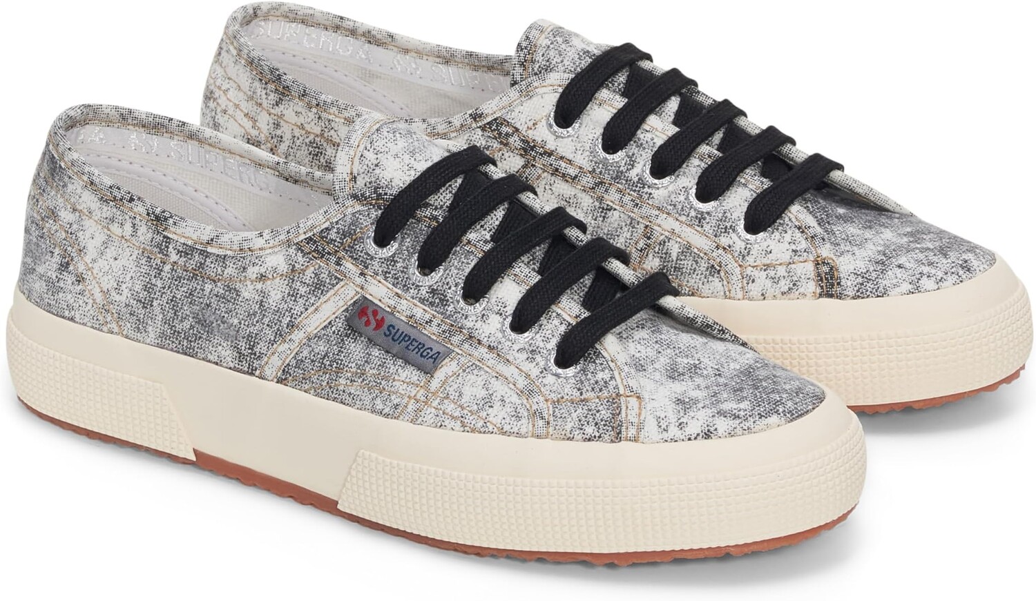 Кроссовки Superga 2750 cotton denim destroyed, цвет White Black Beige Gardenia
Кроссовки Superga 2750 cotton denim destroyed, цвет White Black Beige Gardenia