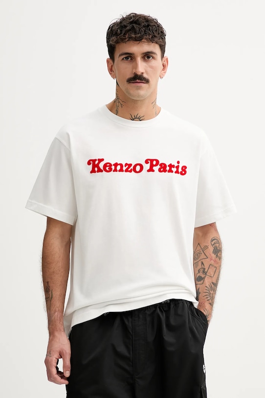 Хлопковая футболка Kenzo, белый
Хлопковая футболка Kenzo, белый