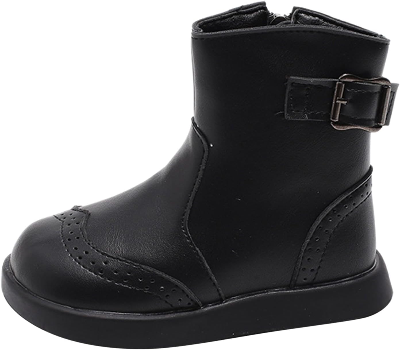 Мальчики Девочки Ботинки из искусственной кожи Водонепроницаемые Однотонные Ботильоны на плоской подошве с пряжками Детская обувь против скольжения для улицы, походов и верховой езды Generic, Black
Мальчики Девочки Ботинки из искусственной кожи Водонепроницаемые Однотонные Ботильоны на плоской подошве с пряжками Детская обувь против скольжения для улицы, походов и верховой езды Generic, Black