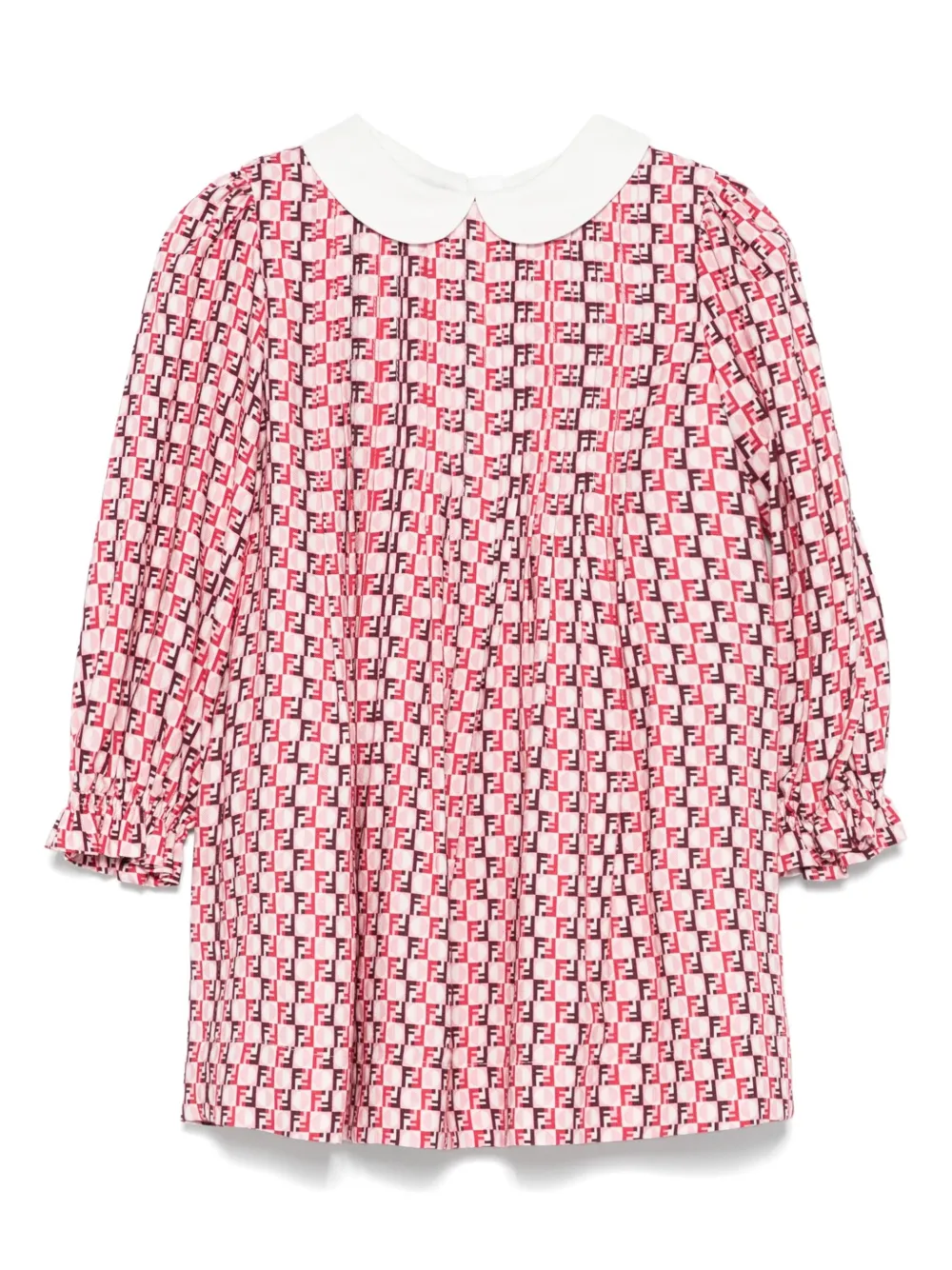 Хлопковое платье с узором FF FENDI KIDS, красный
Хлопковое платье с узором FF FENDI KIDS, красный