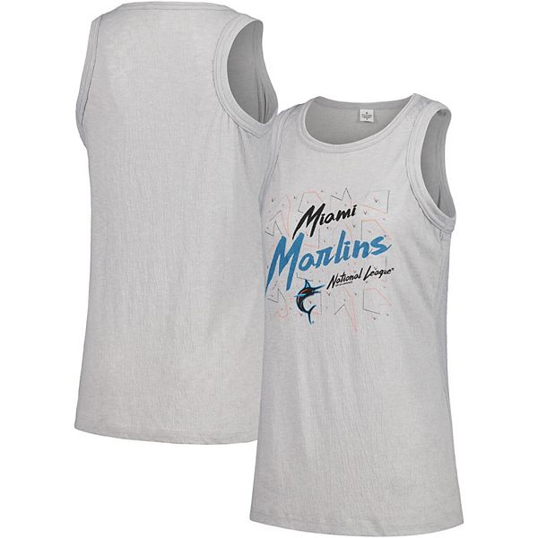Женская серая майка-поло Miami Marlins с высоким воротником Soft As A Grape
Женская серая майка-поло Miami Marlins с высоким воротником Soft As A Grape