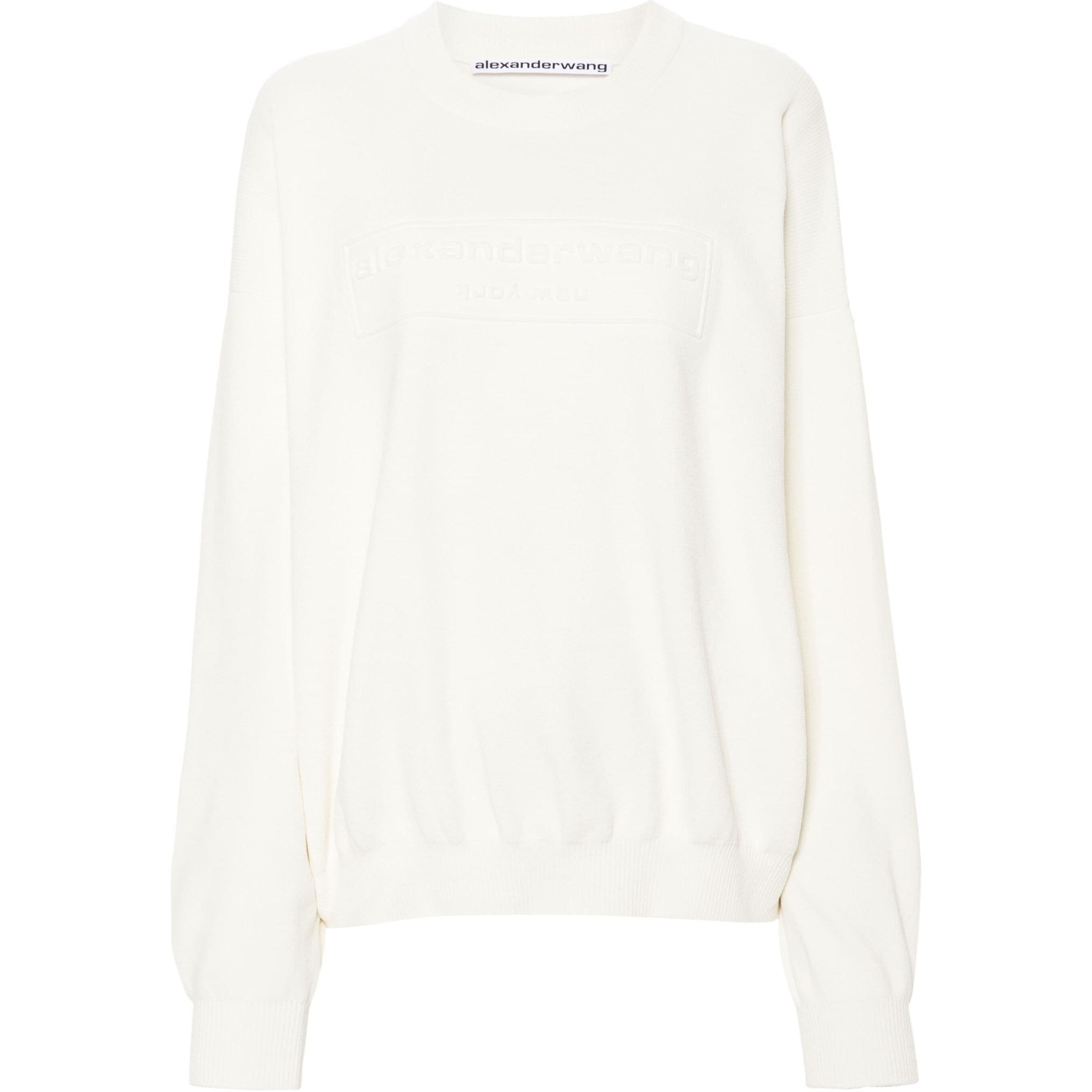 Alexander Wang Logo embroidered Ribbed Sweater
Alexander Wang Logo embroidered Ribbed Sweater