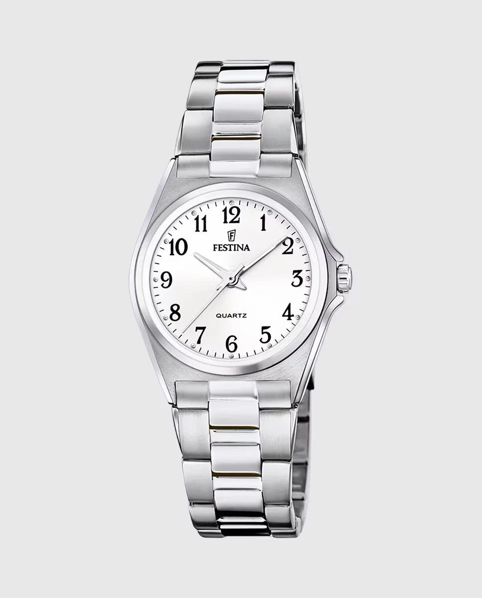 Женские часы F20553/1 Acero Classico из серебристой стали Festina, серебряный
Женские часы F20553/1 Acero Classico из серебристой стали Festina, серебряный