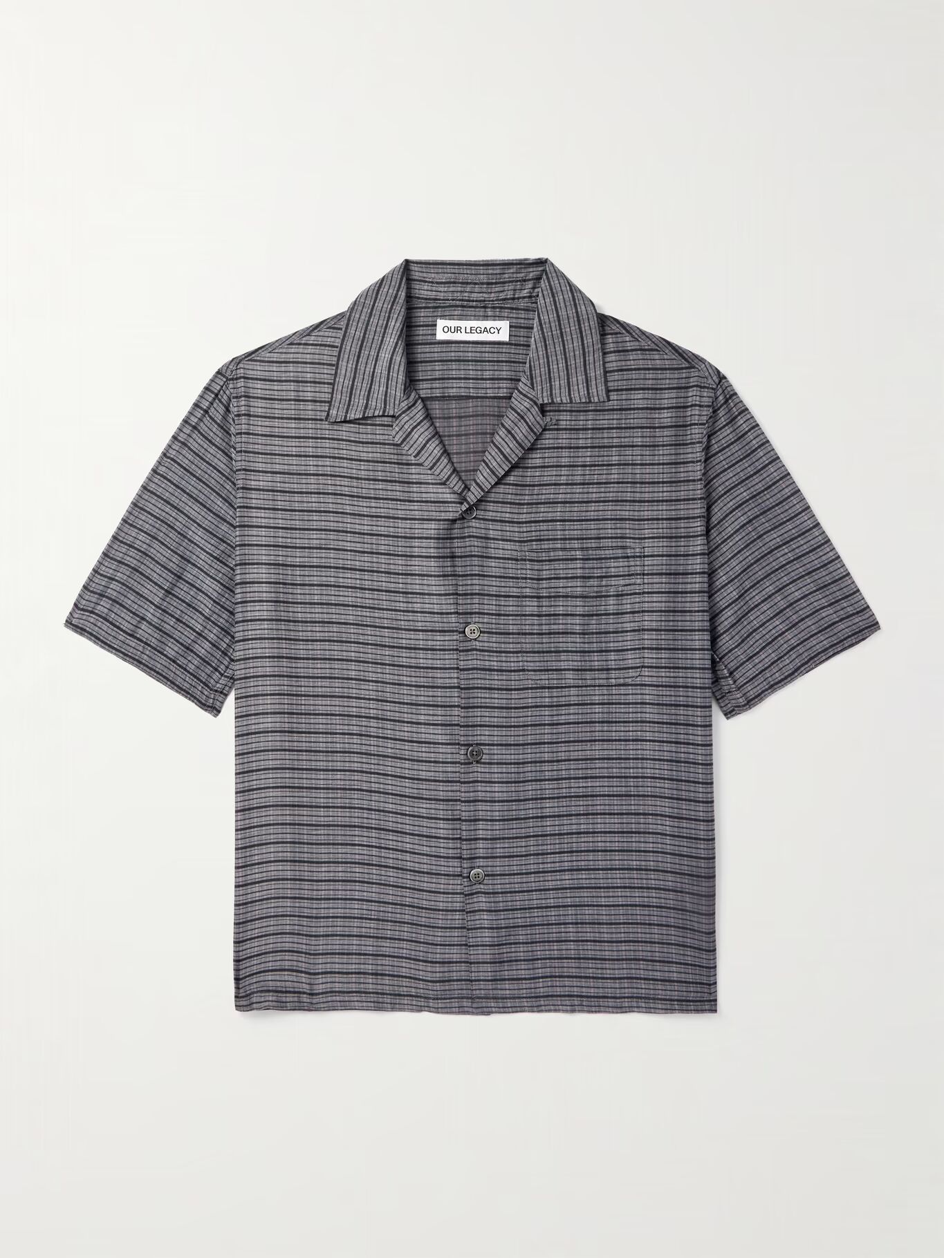 Рубашка Heusen Convertible-Collar из смеси хлопка и шелка в клетку OUR LEGACY, серый
Рубашка Heusen Convertible-Collar из смеси хлопка и шелка в клетку OUR LEGACY, серый