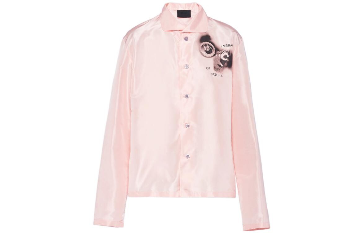 Рубашка мужская розовая Prada, розовый 
Рубашка мужская розовая Prada, розовый