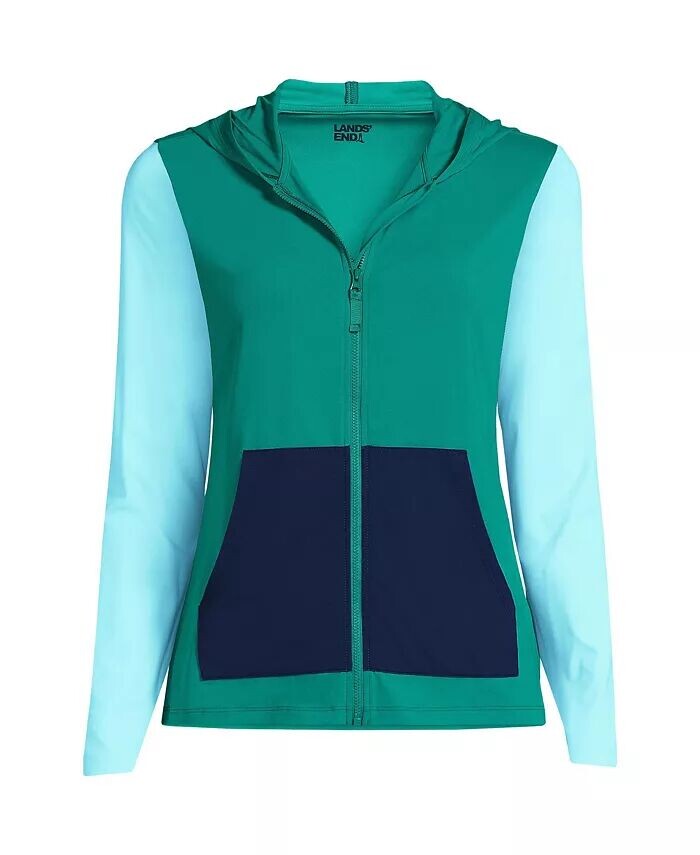 Плюс размер длинный рукав капюшон полная молния UPF 50 рашгард Lands' End, черный
Плюс размер длинный рукав капюшон полная молния UPF 50 рашгард Lands' End, черный