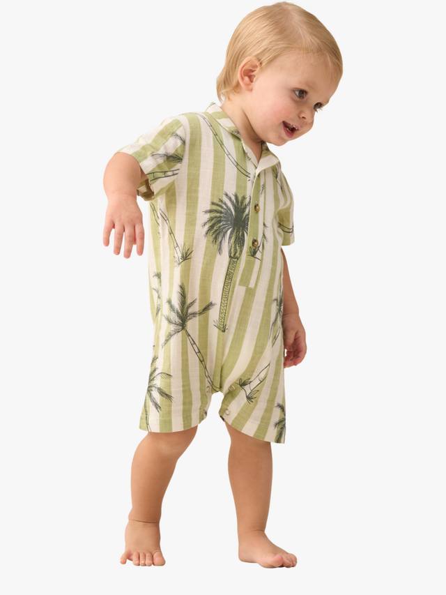 Детский комбинезон с хлопчатобумажным воротником в виде пальмы и полоску Angel & Rocket, зеленый/разноцветный
Детский комбинезон с хлопчатобумажным воротником в виде пальмы и полоску Angel & Rocket, зеленый/разноцветный