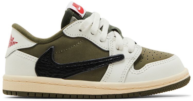 Кроссовки Air Jordan Travis Scott x Air Jordan 1 Retro Low OG SP TD 'Reverse Olive / Medium Olive', зеленый
Кроссовки Air Jordan Travis Scott x Air Jordan 1 Retro Low OG SP TD 'Reverse Olive / Medium Olive', зеленый