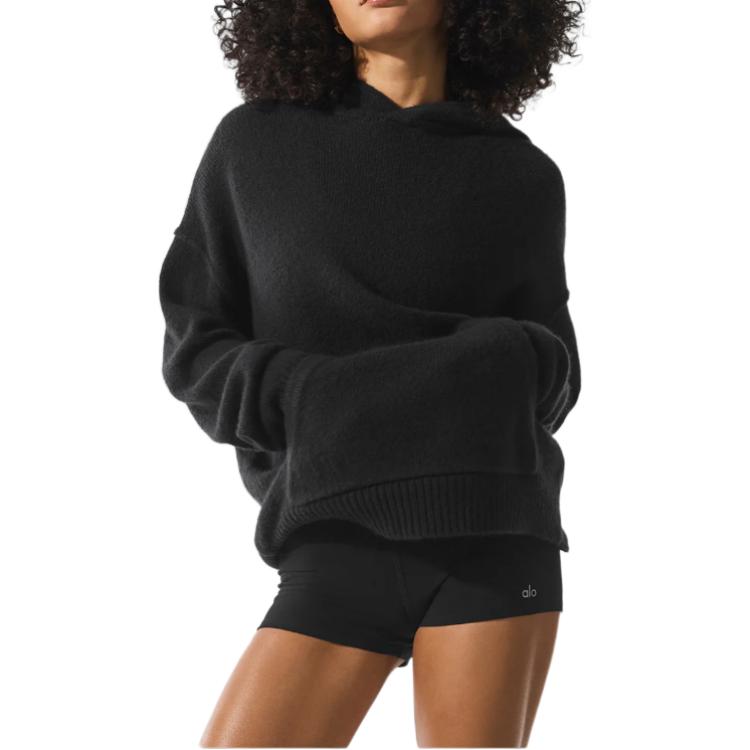 Женская толстовка с капюшоном, средней толщины Alo Yoga, черный
Женская толстовка с капюшоном, средней толщины Alo Yoga, черный