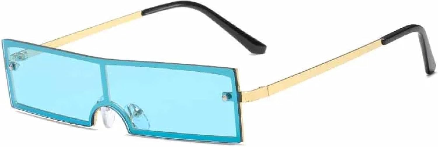 Модные солнцезащитные очки в прямоугольной металлической оправе для женщин, роскошные, в стиле стимпанк, трендовые, хип-хоп, унисекс, защита от УФ-излучения UV400 TKKTLLT, Gold Blue
Модные солнцезащитные очки в прямоугольной металлической оправе для женщин, роскошные, в стиле стимпанк, трендовые, хип-хоп, унисекс, защита от УФ-излучения UV400 TKKTLLT, Gold Blue