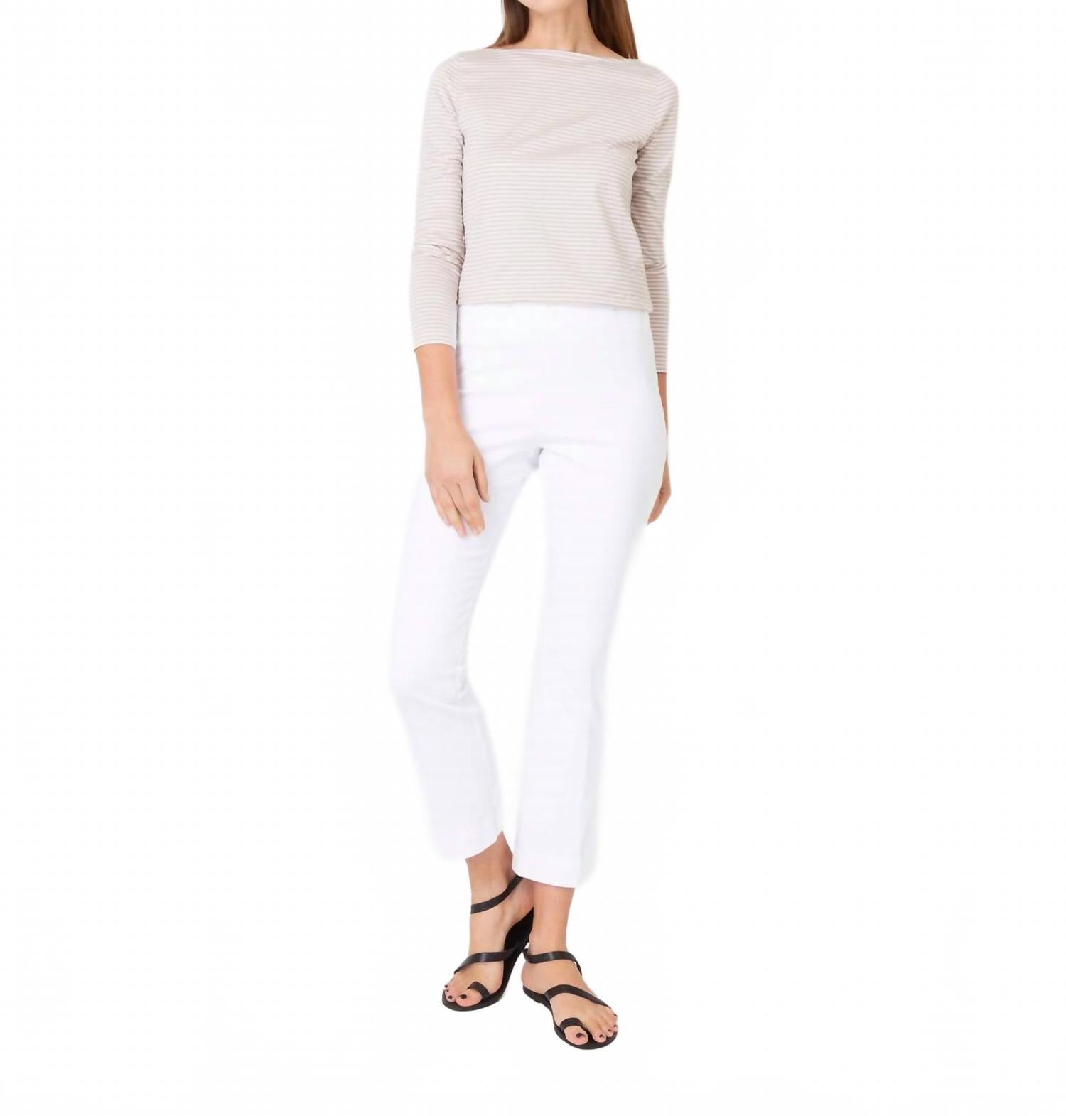 Фей Флейр укороченные брюки в белом окрашенном стретч твиле Ann Mashburn
Фей Флейр укороченные брюки в белом окрашенном стретч твиле Ann Mashburn