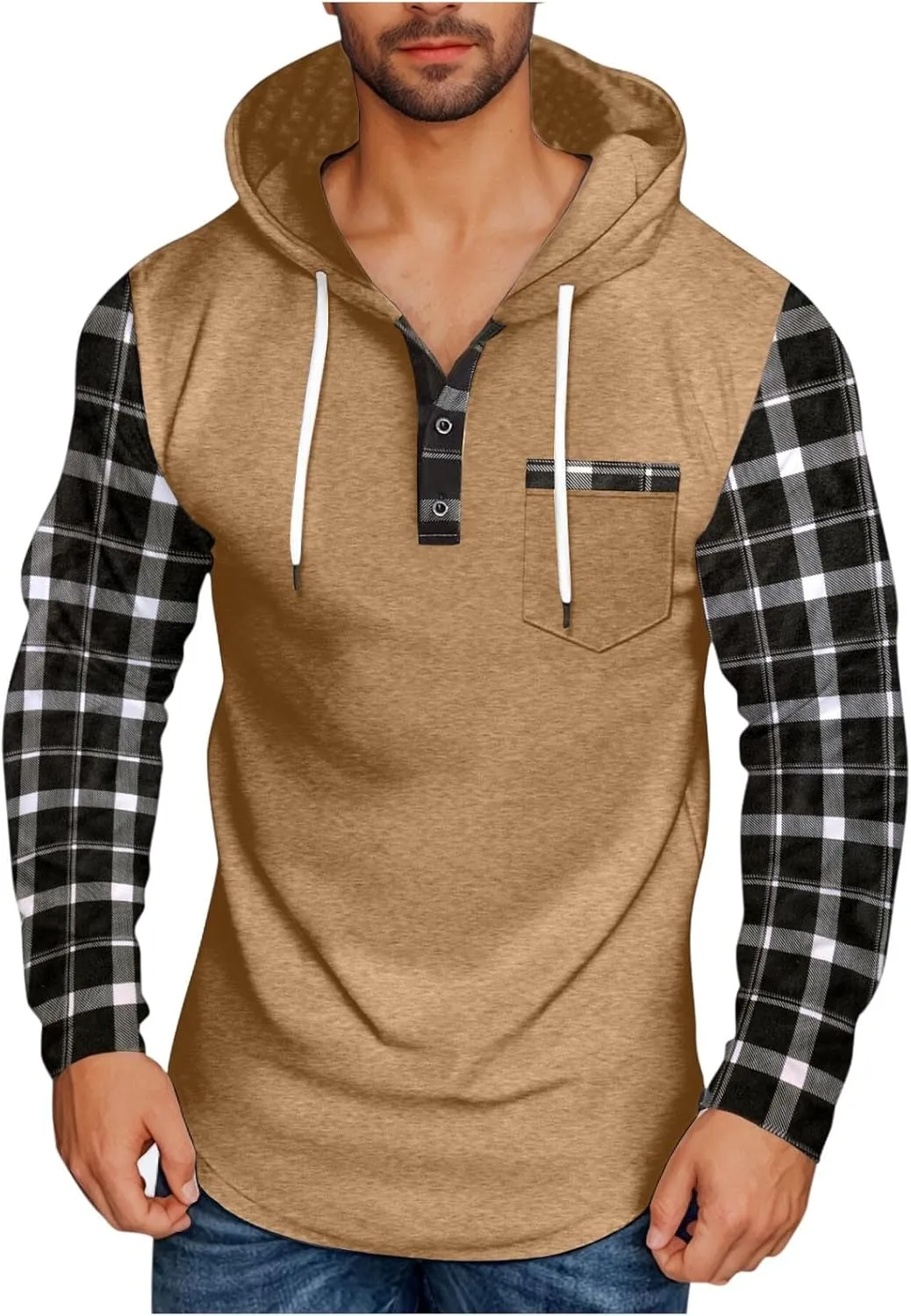 Толстовка с капюшоном для мужчин, 1/4 молния, длинный рукав, спортивная
Толстовка с капюшоном для мужчин, 1/4 молния, длинный рукав, спортивная