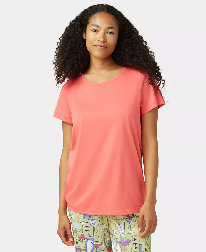 Женская однотонная пижамная футболка с короткими рукавами и глубоким вырезом Hue, розовый
Женская однотонная пижамная футболка с короткими рукавами и глубоким вырезом Hue, розовый