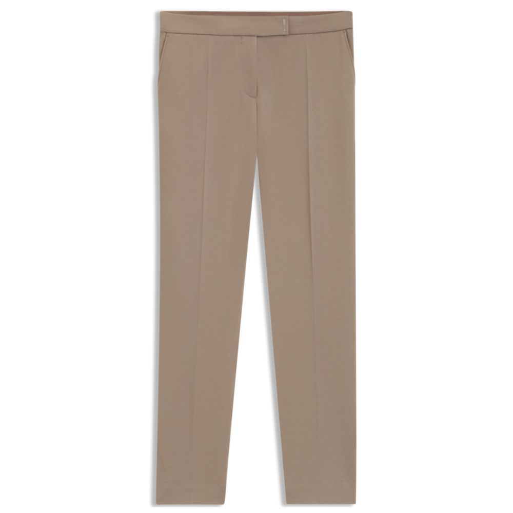 Облегающие брюки из микроструктурированной эластичной ткани BOSS, светло-коричневый
Облегающие брюки из микроструктурированной эластичной ткани BOSS, светло-коричневый