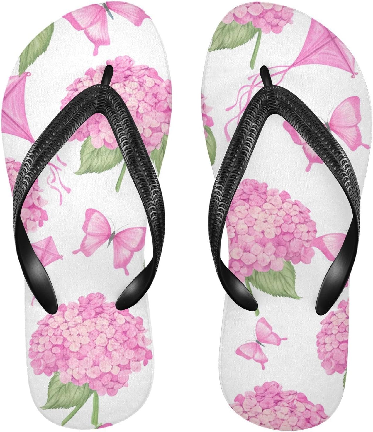 Шлепанцы с розовой гортензией и бабочками, пляжные сандалии-вьетнамки, резинескользящие летние тапочки для ходьбы, обувь для мужчин и женщин Sinestour
Шлепанцы с розовой гортензией и бабочками, пляжные сандалии-вьетнамки, резинескользящие летние тапочки для ходьбы, обувь для мужчин и женщин Sinestour