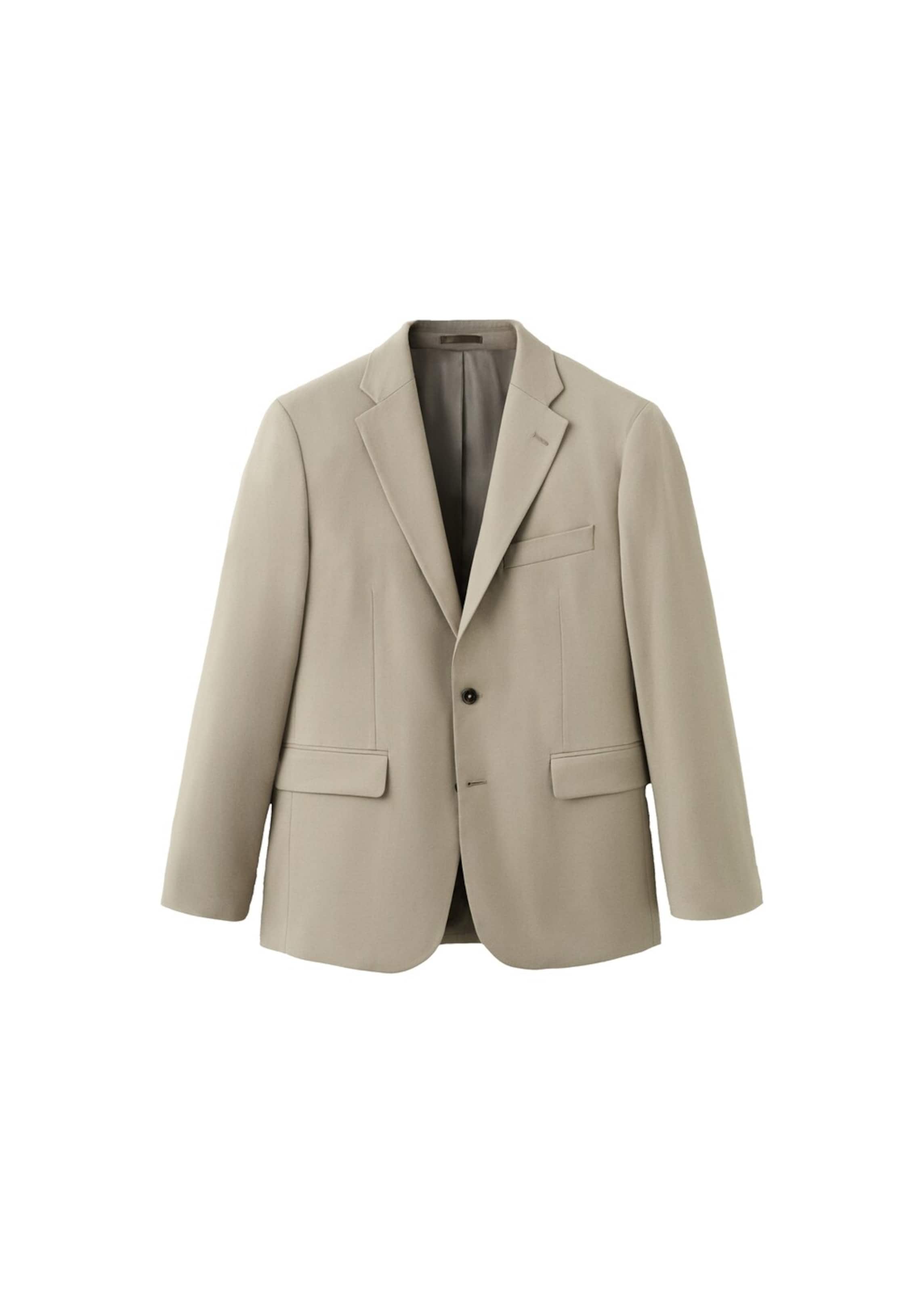 MANGO MAN Приталенный пиджак 'Milan' в крапчатом бежевом цвете
MANGO MAN Приталенный пиджак 'Milan' в крапчатом бежевом цвете