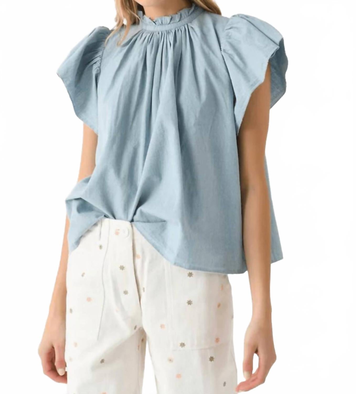 Топ Carla Birds Of Paradis в шамбрэ TROVATA, Chambray
Топ Carla Birds Of Paradis в шамбрэ TROVATA, Chambray