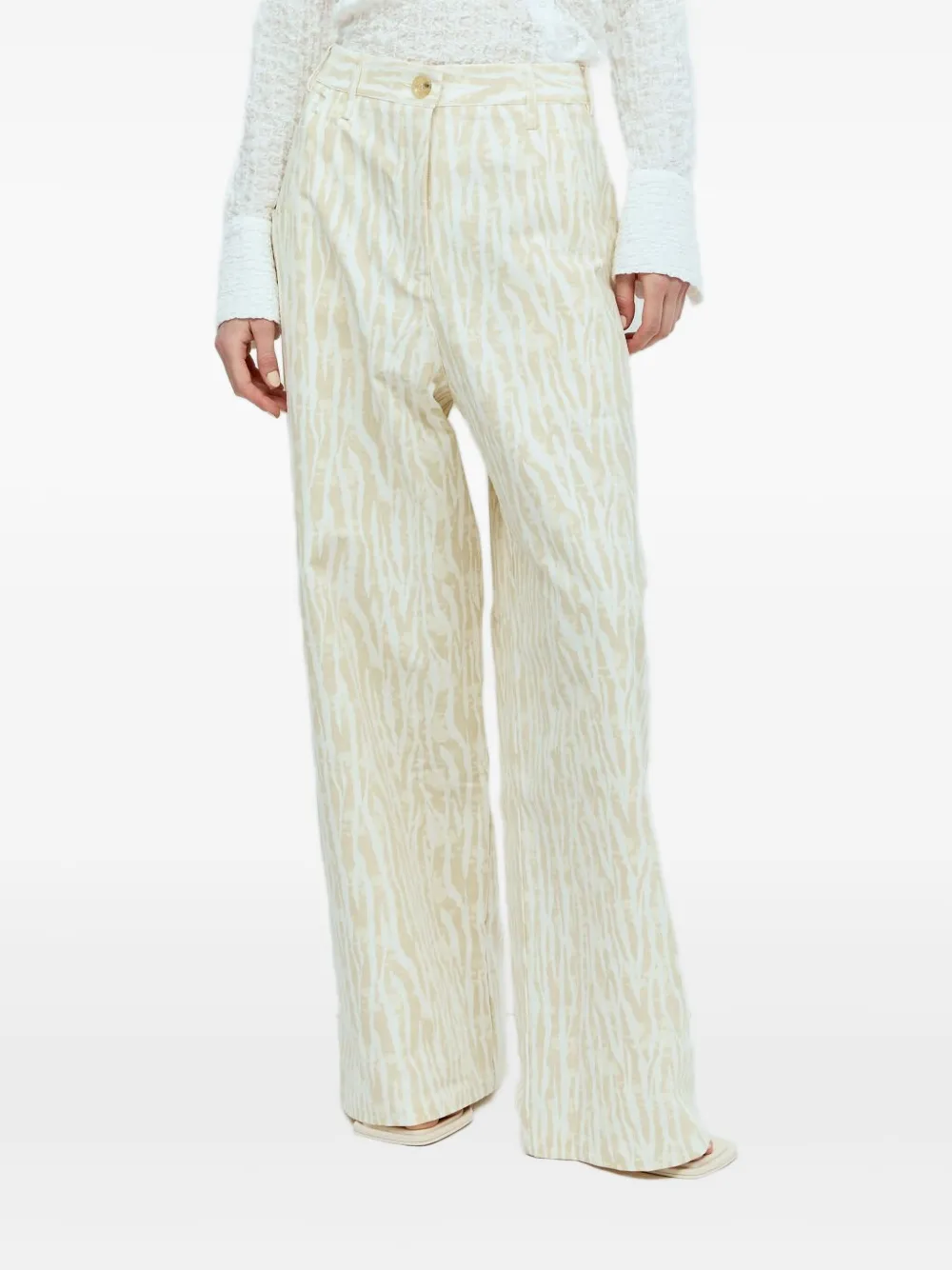 Брюки с принтом зебры Song For The Mute, нейтральный
Брюки с принтом зебры Song For The Mute, нейтральный