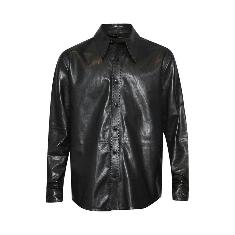 Рубашка Amiri Lightweight Leather Long-Sleeve Shirt, Black
Рубашка Amiri Lightweight Leather Long-Sleeve Shirt, Black