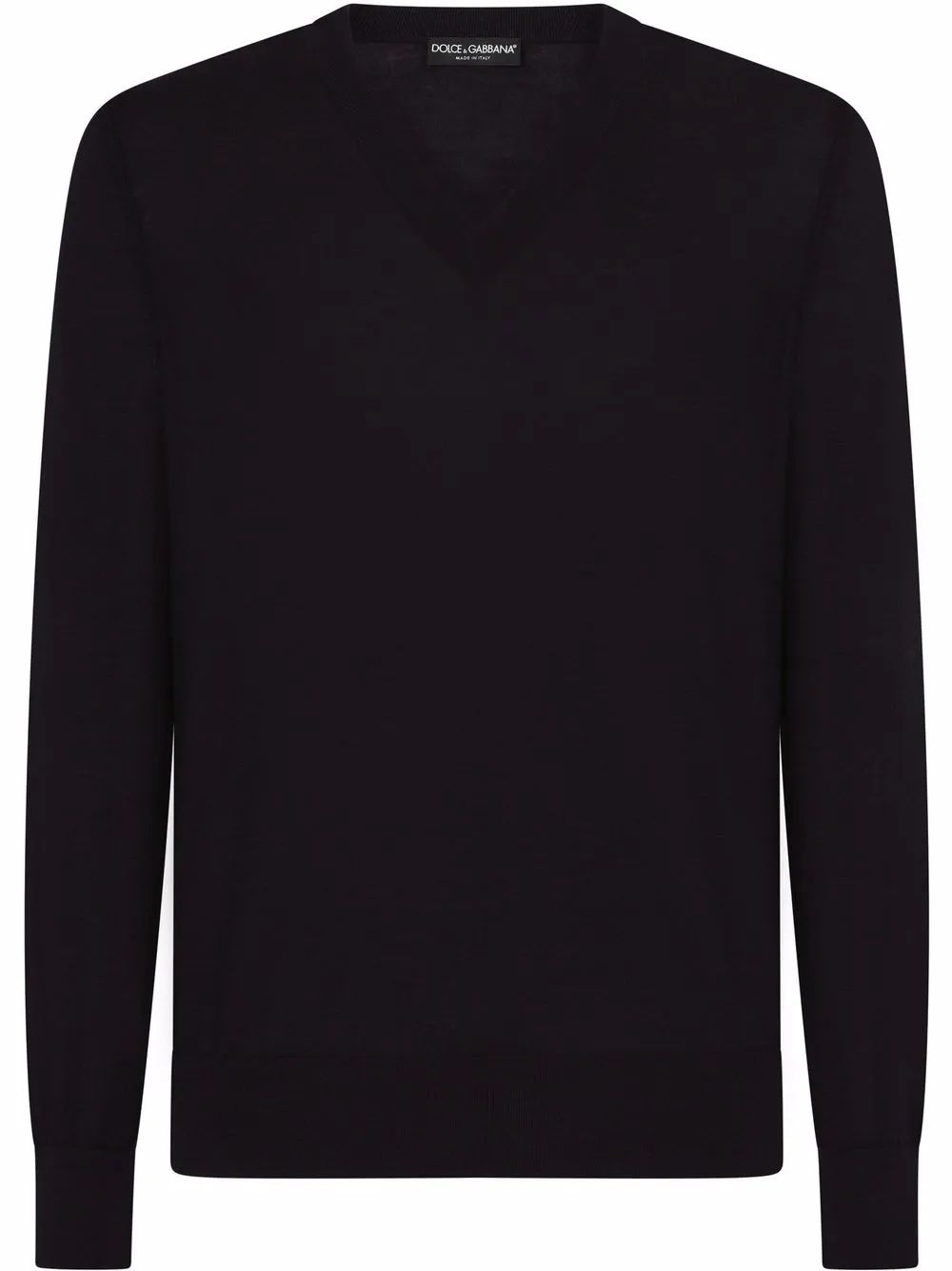 Кашемировый джемпер с V-образным вырезом DOLCE & GABBANA, синий
Кашемировый джемпер с V-образным вырезом DOLCE & GABBANA, синий