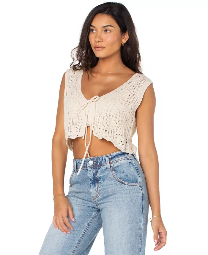 Женский хлопковый вязаный жилет с завязками Beach Bound Roxy, коричневый/бежевый
Женский хлопковый вязаный жилет с завязками Beach Bound Roxy, коричневый/бежевый