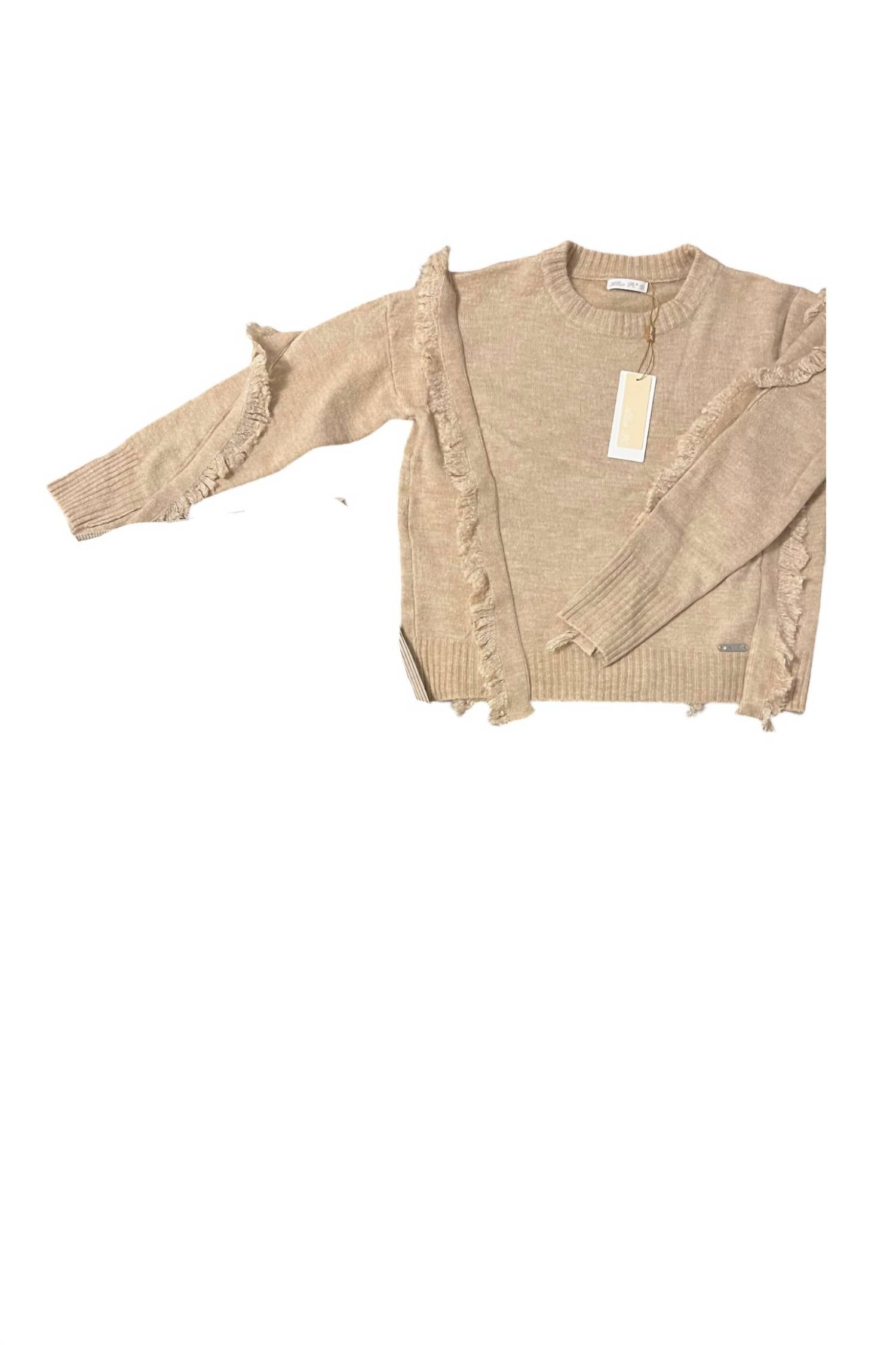 Топ для девочки с бахромой бежевого цвета Alice Pi
Топ для девочки с бахромой бежевого цвета Alice Pi