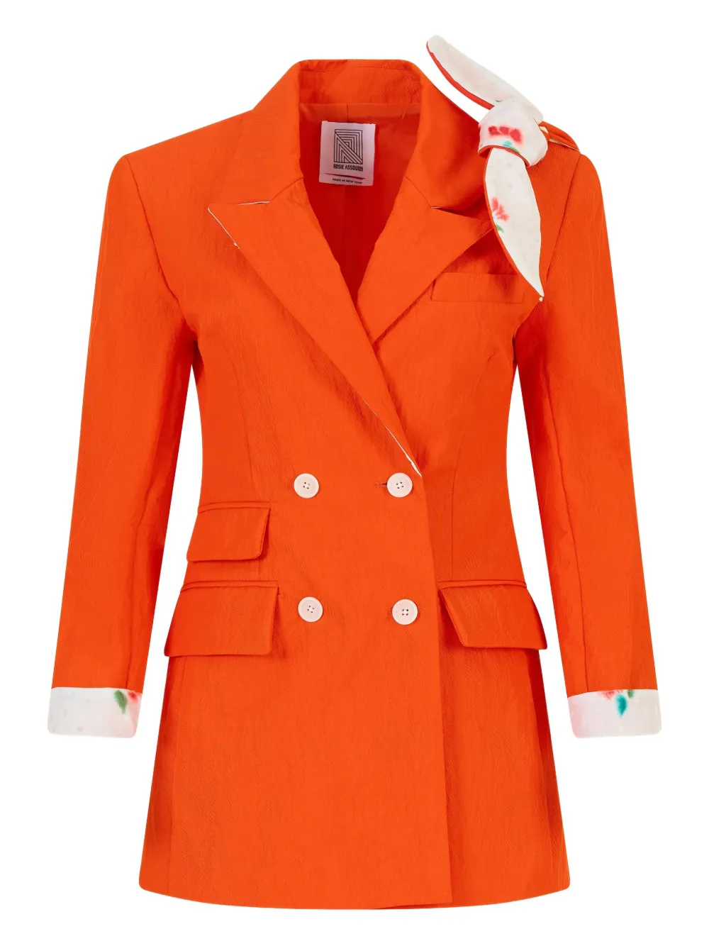 Двубортный пиджак Rosie Assoulin, оранжевый
Двубортный пиджак Rosie Assoulin, оранжевый