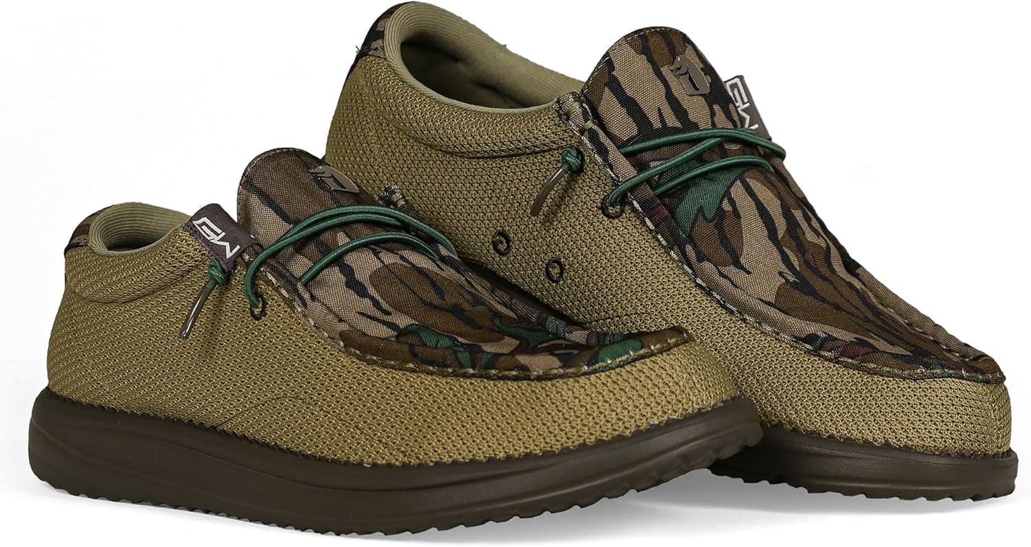 Мужские ботинки Gator Waders для кемпинга - дышащие лоферы без шнуровки - эластичные шнурки - сверхлегкая амортизация на весь день - удобная посадка, Mossy Oak Greenleaf
Мужские ботинки Gator Waders для кемпинга - дышащие лоферы без шнуровки - эластичные шнурки - сверхлегкая амортизация на весь день - удобная посадка, Mossy Oak Greenleaf