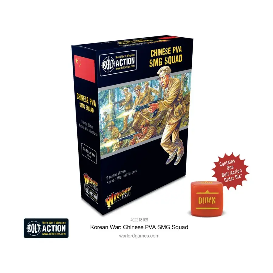 Китайский отряд пистолетов-пулеметов ПВА, Bolt Action - Korean War (28mm)
Китайский отряд пистолетов-пулеметов ПВА, Bolt Action - Korean War (28mm)