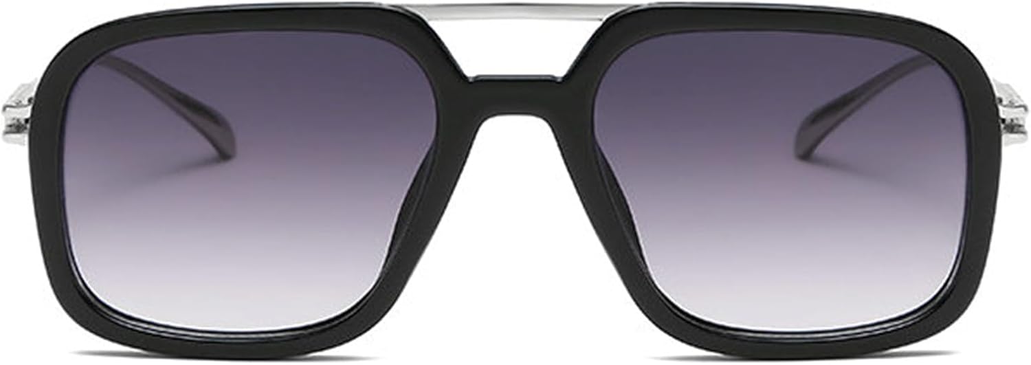 Willochra — большие квадратные солнцезащитные очки для женщин, винтажные модные металлические очки-пилоты с градиентным переходом цвета, мужские панк-очки для вождения с защитой от УФ-излучения UV400, C1
Willochra — большие квадратные солнцезащитные очки для женщин, винтажные модные металлические очки-пилоты с градиентным переходом цвета, мужские панк-очки для вождения с защитой от УФ-излучения UV400, C1