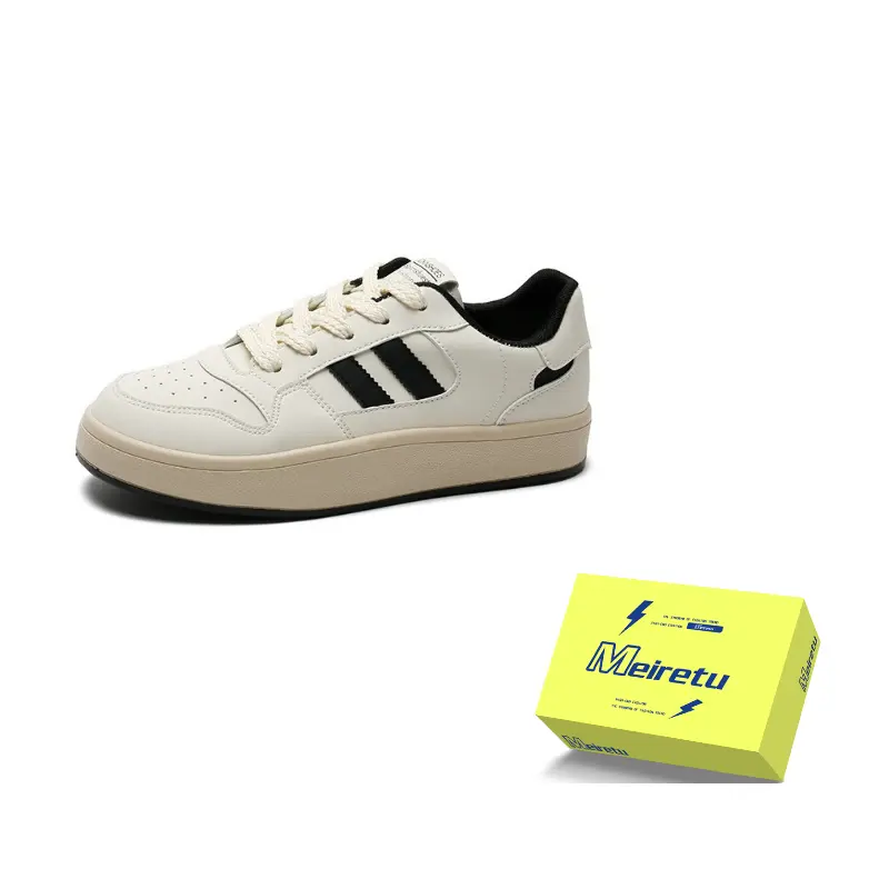 Meiretu Амортизирующие износостойкие низкие скейтерские кроссовки мужские бежево-черные, цвет Beige Black
Meiretu Амортизирующие износостойкие низкие скейтерские кроссовки мужские бежево-черные, цвет Beige Black