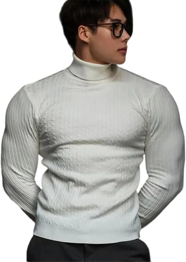 Мужской водолазка вязаная полосатая уличный стиль теплая
Мужской водолазка вязаная полосатая уличный стиль теплая