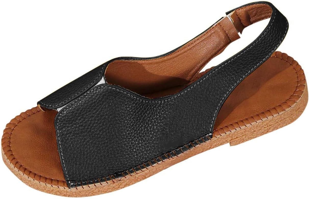 Женские сандалии с открытым носком, низкий каблук, широкая посадка, удобные, легкие сандалии, пляжные, для дома и улицы, обувь для прогулок, повседневные сандалии с ремешком на щиколотке, массивная плоская подошва Generic, черный
Женские сандалии с открытым носком, низкий каблук, широкая посадка, удобные, легкие сандалии, пляжные, для дома и улицы, обувь для прогулок, повседневные сандалии с ремешком на щиколотке, массивная плоская подошва Generic, черный