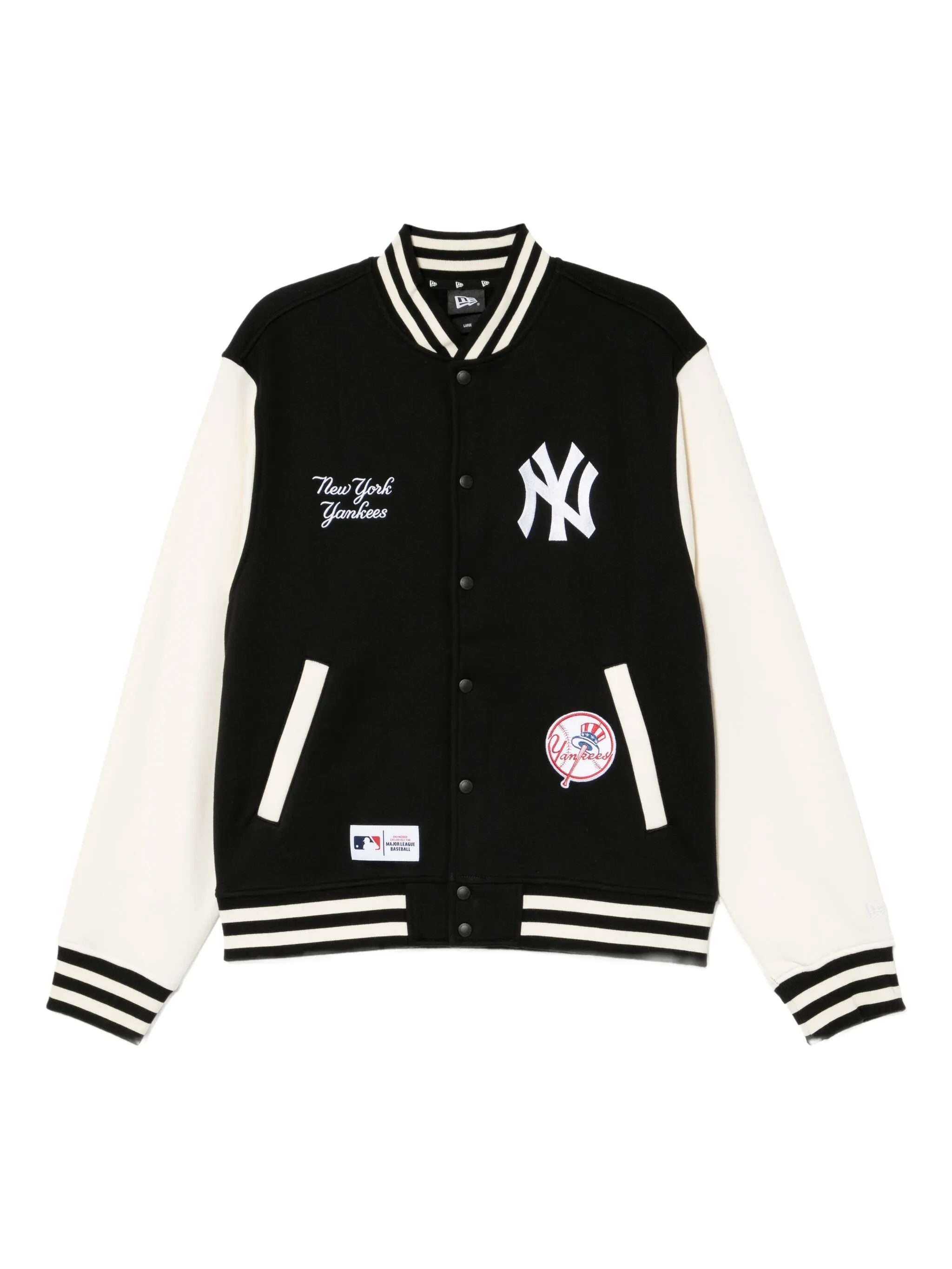 Бомбер с вышитым логотипом New Era Cap, черный
Бомбер с вышитым логотипом New Era Cap, черный