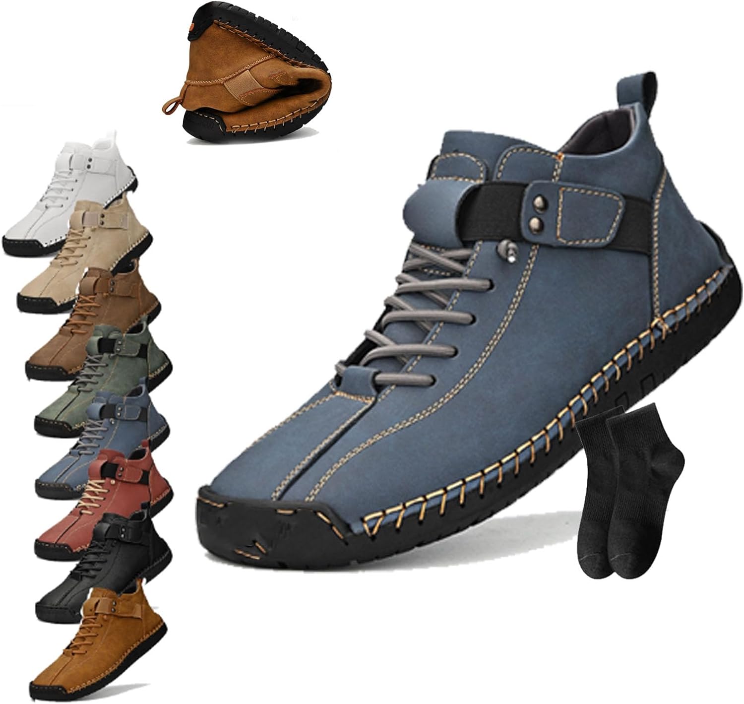 Мужские повседневные лоферы-мокасины ручной работы Noworfewer, синий
Мужские повседневные лоферы-мокасины ручной работы Noworfewer, синий